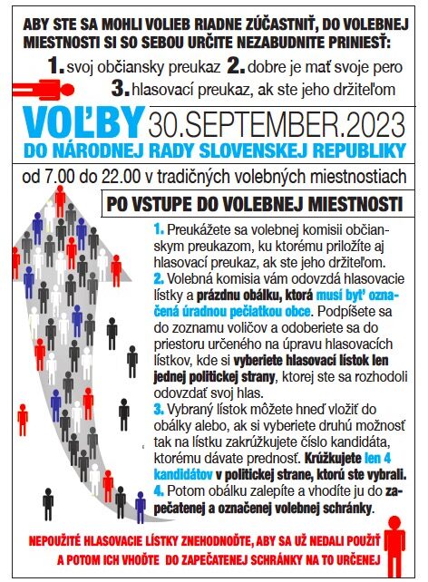 ako vyplnit hlasovaci listok - volby do NRSR -30. september 2023