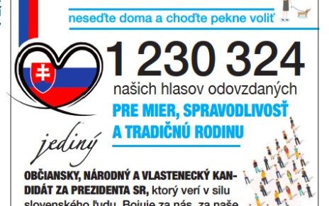 volby slovensko marec 2024 letak prezident stefan harabin